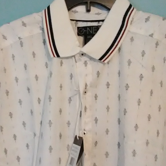 SALE NWT Mens G-Net Button Down Shirt - Picture 2 of 5